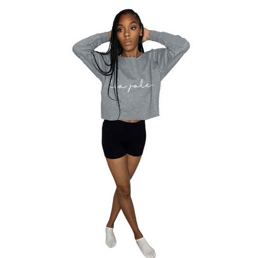 Jordan Off Shoulder Crop Sweater